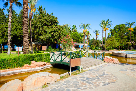 Kugulu public park in Kemer. Kemer is a seaside resort town in Antalya Province in Turkey.の写真素材