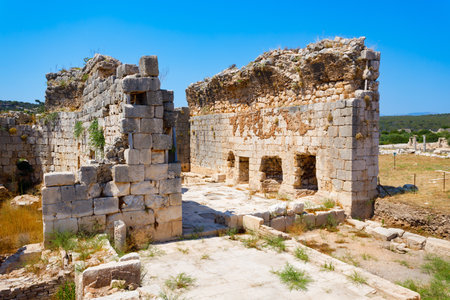 Patara was an ancient city and for a period the capital of Lycia. It is located on the coast near the Gelemis village in Antalya Province, Turkey.の写真素材