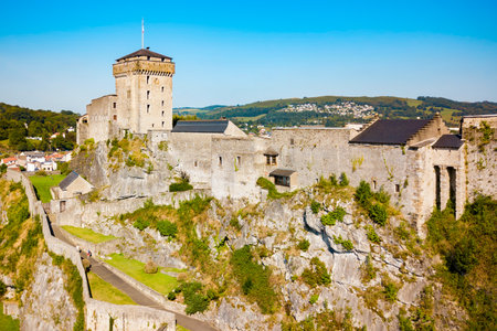 Fort Pyrenean Museum is located in Lourdes town in Franceの写真素材