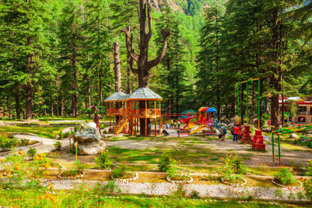 Kasol Nature Park is located in Ka-Sol village, Himachal Pradesh state in Indiaの写真素材