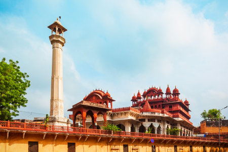Digamber Jain Temple or Soniji Ki Nasiyan is a main jain temple in Ajmer city in Rajasthan state of Indiaの写真素材