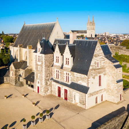Chateau Angers is a castle in Angers city in Loire Valley, western in Franceの写真素材