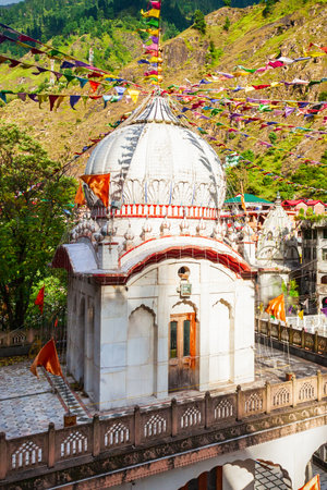 Gurudwara Shri Manikaran Sahib is a sikh gurdwara in Manikaran, Himachal Pradesh state in Indiaの写真素材