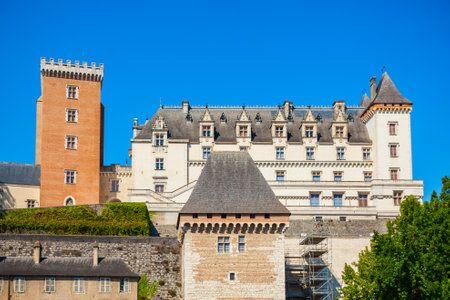 Chateau de Pau is a castle in the centre of Pau city in Franceの写真素材