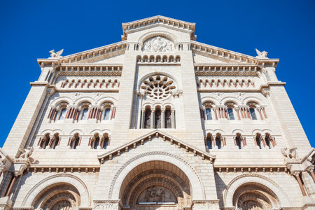 Saint Nicholas Monaco Cathedral or Cathedral of Our Lady Immaculate is the Roman Catholic cathedral in Monacoの写真素材