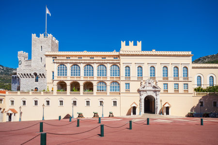 The Prince Palace of Monaco is the official residence of the Sovereign Prince of Monacoの写真素材
