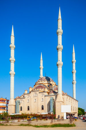 Merkez Kulliye Cami or Manavgat Central Mosque is the largest mosque in Antalya region in Turkeyの写真素材