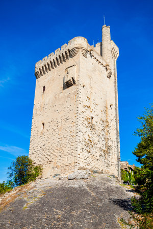 Tower of Philip the Fair or Tour Philippe le Bel  is a medieval tower in Avignon city in southern Franceの写真素材