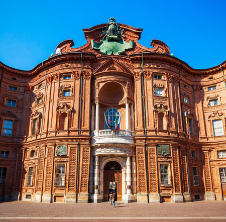 The National Museum of the Italian Risorgimento is located in the centre of Turin city, Piedmont region of Italyの写真素材