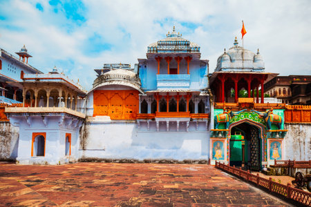 Kotah Garh is a City Palace located in Kota city in Rajasthan state of Indiaの写真素材