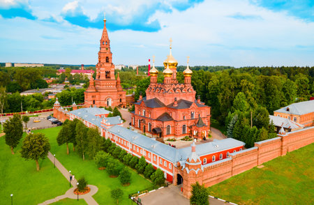 Chernigovsky skete is a monastery in Sergiev Posad, Russiaの写真素材