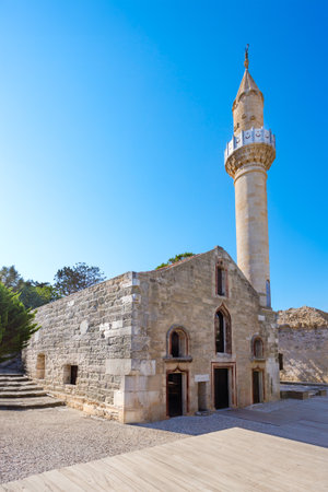 The Mosque of the Bodrum Castle in Bodrum city in Mugla Province in Turkeyの写真素材