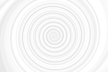 A very simple black and white illustration of a spiralの写真素材