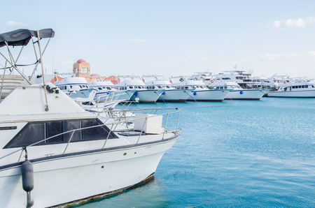 Yachts at the Marinaの写真素材