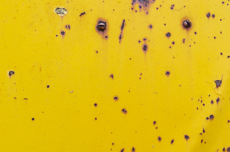 Yellow rusty metal textureの写真素材