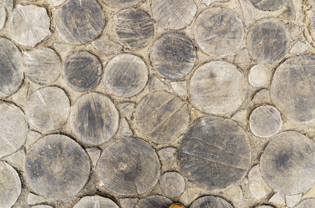 Texture wooden flooring circleの写真素材