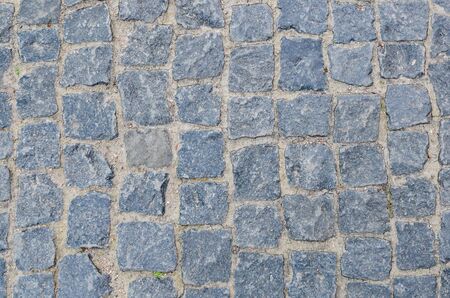 texture of gray street pavers
