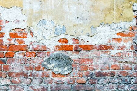 The vintage brick wall texture