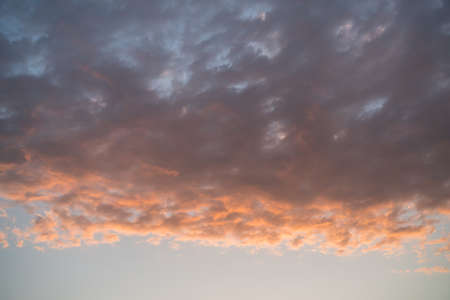 Sunset purple clouds and sky