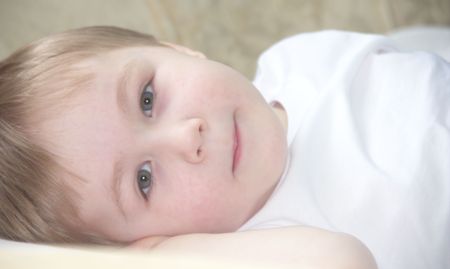 Three years old boyの写真素材