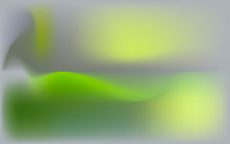 abstract with soft gradation colorful waves. blurred background. a colorful combination of gray, green and yellowのイラスト素材