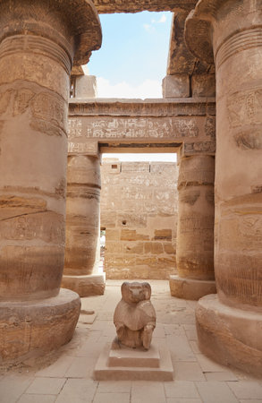 The Temple of Khonsu at Karnakの写真素材