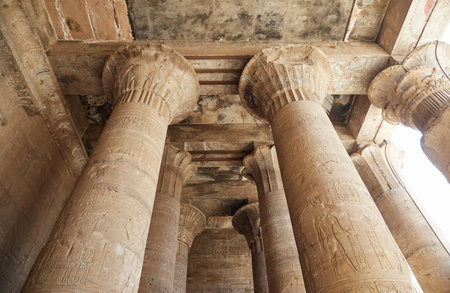 Edfu, the Temple of Horus, Widely Considered Egypts Best-Preserved Templeの写真素材