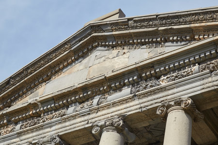 Armenias Garni Temple, the only surviving Greco-Roman colonnaded structure within the former Soviet Unionの写真素材