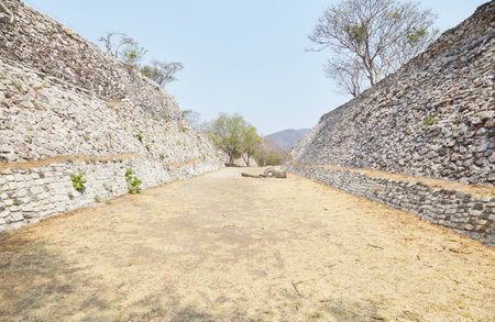 The ancient city of Xochicalco, Morelos is a rare example of a Mayan city in central Mexicoの写真素材