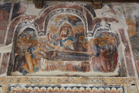 The Church of St. Mary outside of Permet in southern Albaniaの写真素材