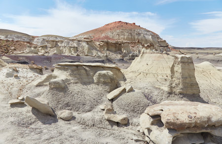 The Bizarre Formations of Bisti Badlands, New Mexicoの写真素材