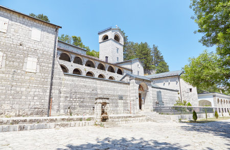 Cetinje, the old royal capital of Montenegroの写真素材