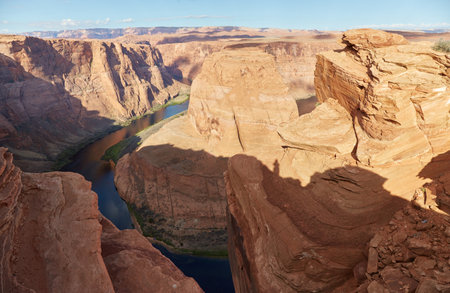 The stunning Horseshoe Bend in Page, Arizonaの写真素材