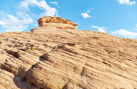 The New Wave hiking trail in Page, Arizonaの写真素材