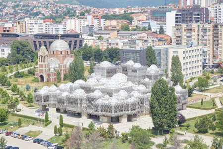 The bizarre Pristina National Library in Kosovo