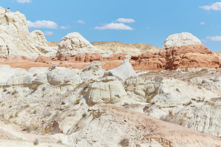 The surreal Toadstool Hoodoos in Utahs Grand Staircase-Escalante National Monumentの写真素材