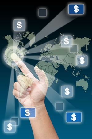 Dollar is power in the worldの写真素材
