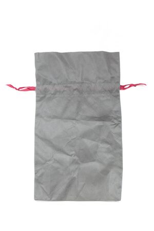 Bag for belongings. And the use of cloth bags to help reduce global warming.の写真素材