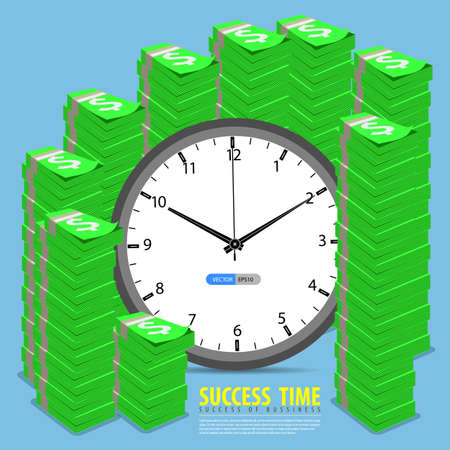 Time of successful in businessのイラスト素材