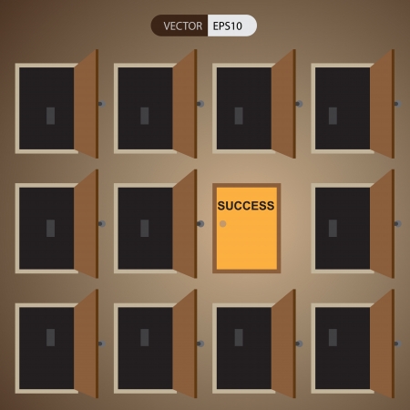 the way go to successful in business has many wayのイラスト素材