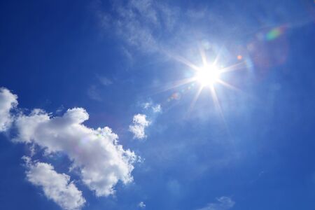 Sunlight or Crepuscular rays, rays of sunlight that appear to radiate from a single point in the sky...