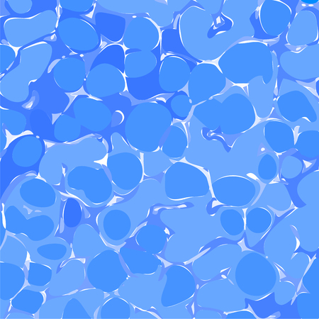 pattern of blue water ripple of the sea, waterpool, ocean and lakeのイラスト素材