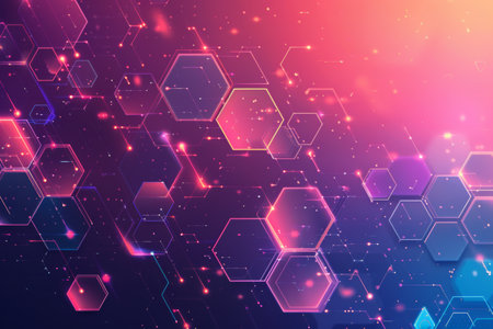 futuristic light color background wallpaper with hexagons, huds, techical elementsfuturistic light color background wallpaper with hexagons, huds, techical elementsの写真素材