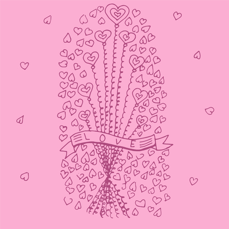 Festive background for Mother`s day, Woman`s Day or Valentine`s day.のイラスト素材