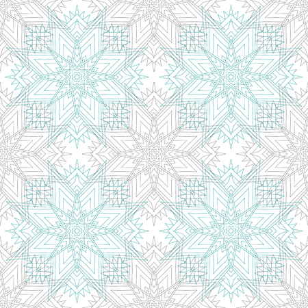 Mandala seamless pattern. Oriental ornament. Hand drawn backgroundのイラスト素材