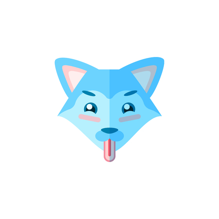 Dog husky animal icon, logo. Vector art for web, veterinary clinic, grocery, store, packaging and advertising.のイラスト素材