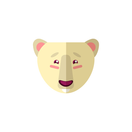 Bear animal icon, logo. Vector art for web, veterinary clinic, grocery, store, packaging and advertising. Funny illustration headのイラスト素材