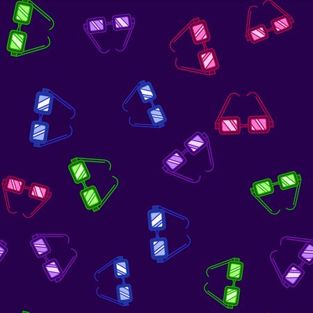 Glasses summer vector pattern. Seamless background illustration. Cute cartoon texture, textile fabric, print. Hipster spring wrapping paper, book cover, clothes, and pattern for kids, children.のイラスト素材