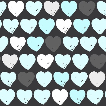 Vector seamless pattern with geometric brush strokes elements. Memphis geometric outline trendy modern style.のイラスト素材