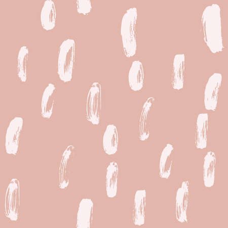 Abstract seamless pattern with Brush Strokes geometric elements. Beautiful modern texture with chaotic painted shapes. Multicolored background for your design.のイラスト素材